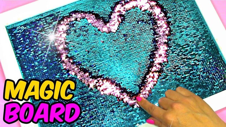 DIY Crafts to Make When You are Bored! SEQUIN MAGIC BOARD!