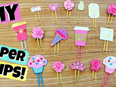 DIY Cute Paper Clips! Cupcakes, Flowers, Tiaras, etc ♥