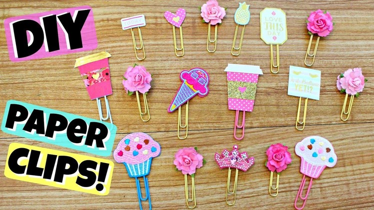 DIY Cute Paper Clips! Cupcakes, Flowers, Tiaras, etc ♥