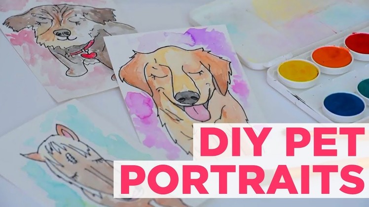 DIY Pet Watercolor Paintings - HGTV