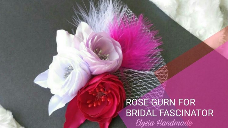 DIY Rose Burn For Bridal Fascinator | by Elysia Handmade