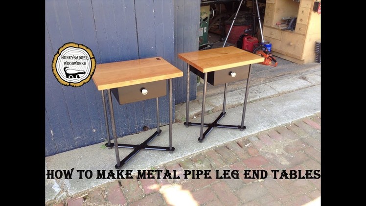 DIY Side Table w.Metal Legs.How To Part One
