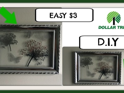 DOLLAR TREE D.I.Y. WALL DECOR. ONLY $3 !!!!