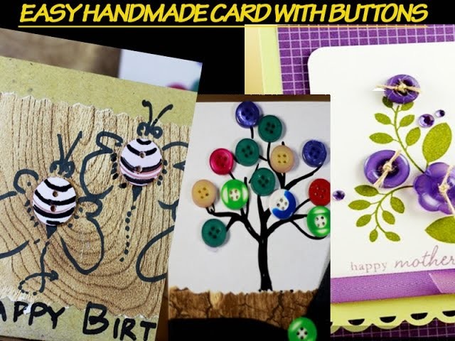 Give a surprise  with BUTTONS : DIY BIRTHDAY? GREETINGS CARD