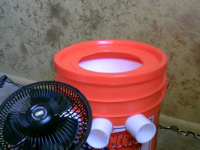 Homemade Air Conditioner DIY   The  5 Gallon Bucket  Air Cooler! DIY  can be solar powered!