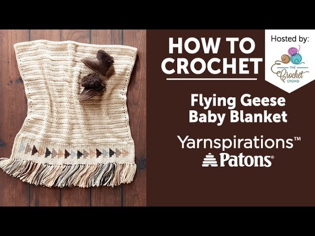 How to Crochet a Baby Blanket: Flying Geese Blanket
