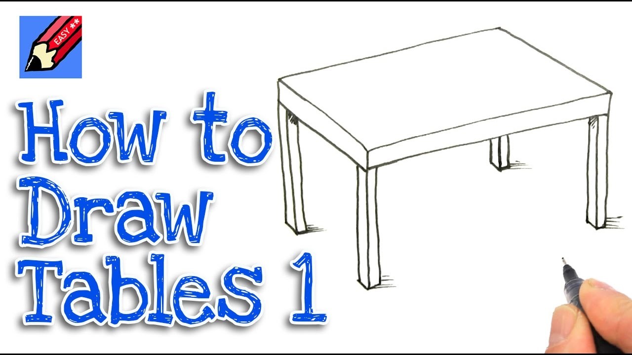 How to draw a table Real Easy - Step by Step #1