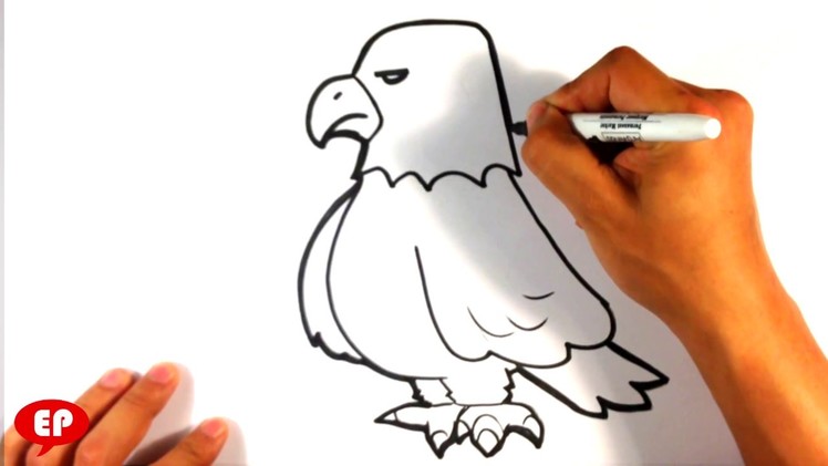 How to Draw an Eagle - Cute - Easy Pictures to Draw
