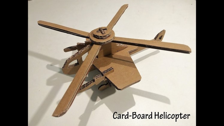 How to Make a Cardboard Helicopter | Cardboard Crafts