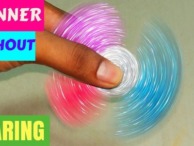 How To Make A  Paper Fidget Spinner (Without Bearing).  AntiStress Toy. Paper Fidget Spinner.