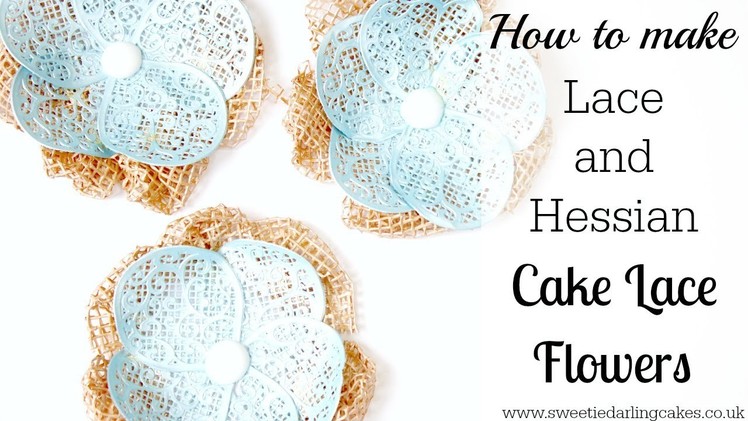 How to make Cake Lace Flowers