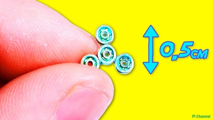How To Make Miniature Fidget Spinner Without Bearings - DIY SMALLEST FIDGET SPINNERS (Faster)
