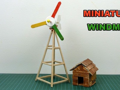 How to make Miniature Windmill DIY | Crafts ideas