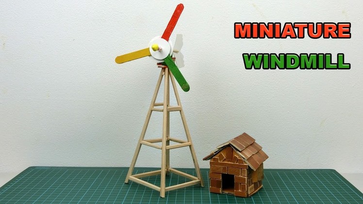 How to make Miniature Windmill DIY | Crafts ideas