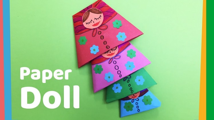 How to make Paper Doll | Easy nested doll for kids