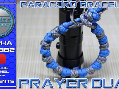 How to make Paracord Bracelet Mad Max Style Prayer Bead Dual Colour