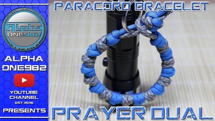 How to make Paracord Bracelet Mad Max Style Prayer Bead Dual Colour