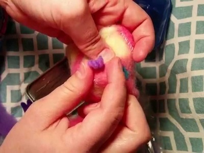 How To: Needle Felting Curly fur