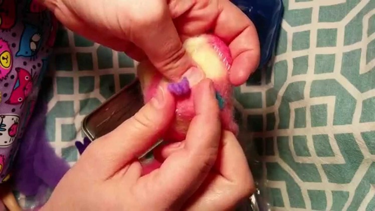 How To: Needle Felting Curly fur