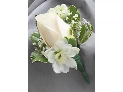 Ideas Of Boutonniere White Rose Collection Romance