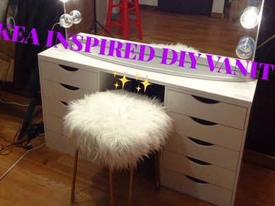 IKEA HACK !!!! SIMPLE DIY VANITY TABLE!!!