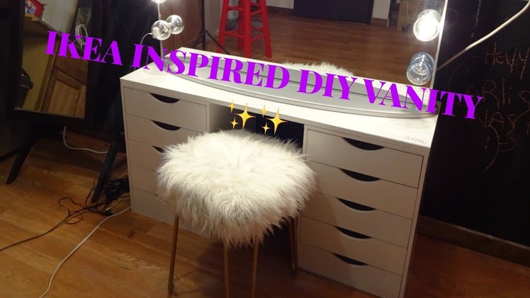 IKEA HACK !!!! SIMPLE DIY VANITY TABLE!!!