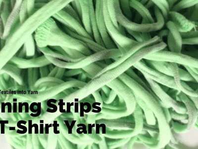 Joining Strips of T shirt Yarn