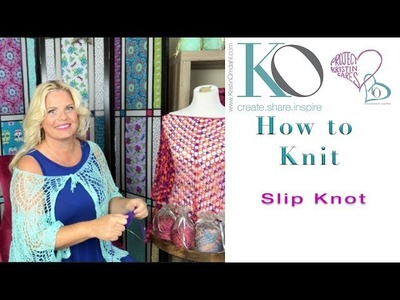 Kristin Omdahl's Knitting Stitch Library: How to Make a Slip Knot for Knitting