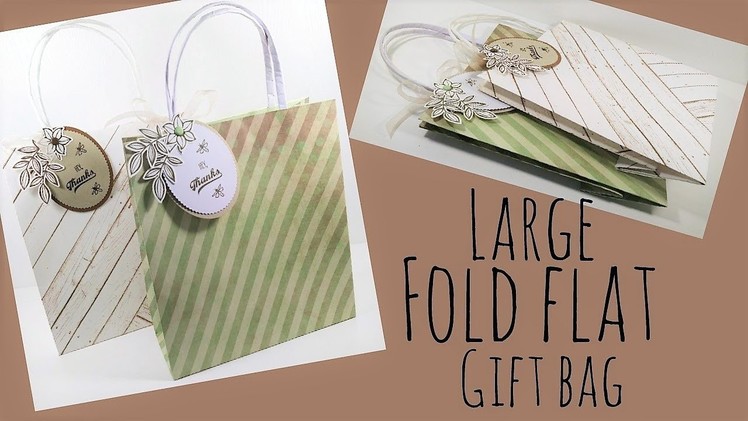 Large Fold Flat Gift Bag | Video Tutorial