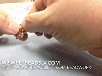 Lavender Weave Bracelet from Beadwork