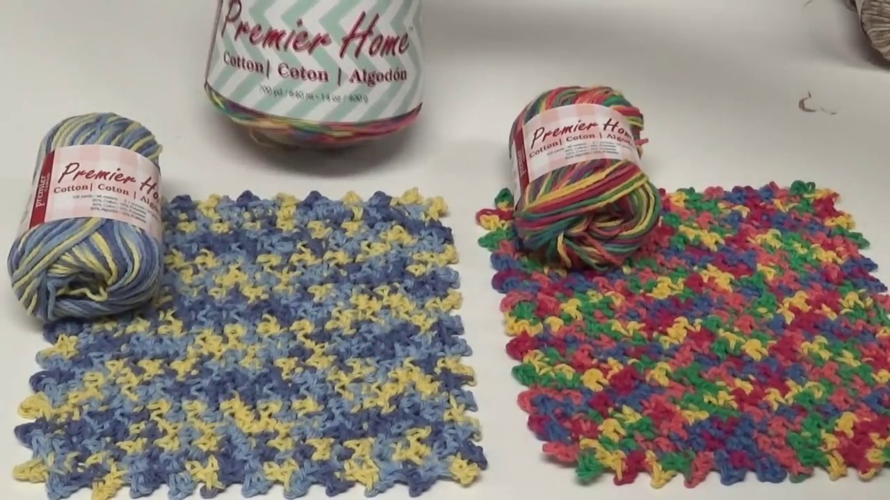 Left Handed Instructions for the Knobby Dish cloth (FREE PATTERN at end of video)