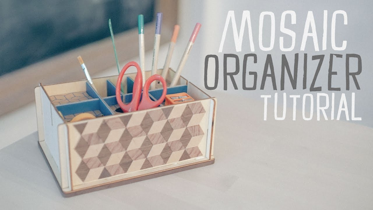 Make A Mosaic Desk Organizer