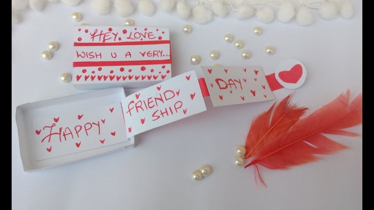 Matchbox message box.Friendship day gift. cute gifts.Crafty cat.