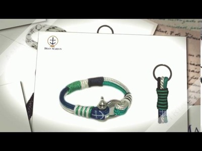 Mens nautical bracelets by Bran Marion.Made in Ireland