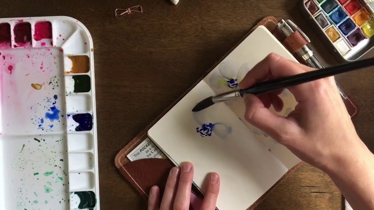 Paint With Me | Watercolor flowers tutorial
