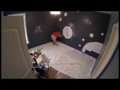 Painting the OuterSpace Baby's Room