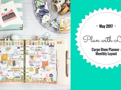 Plan With Me | Carpe Diem Planner | May Monthly Layout