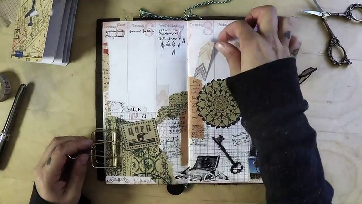 Planner spread decoration part 3 ~ Plan with me ~ Midori Traveler's Notebook