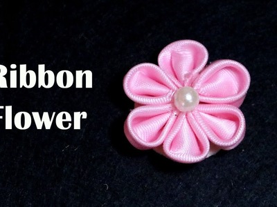 Ribbon Flowers | How to make Ribbon Flower Step by Step tutorial
