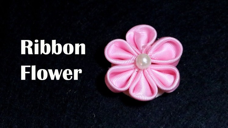 Ribbon Flowers | How to make Ribbon Flower Step by Step tutorial