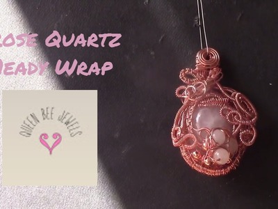 Rosequartz heady pendant--Get ready to wrap!