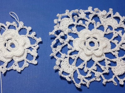 Roslea squares based on 6 and 5 petaled roses