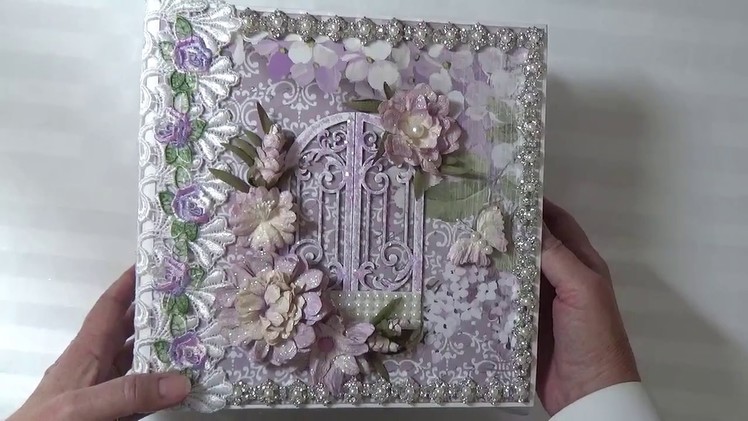 Scrapmir "Purple Hydrangea" Mini Album By Cheryl's Paper Creations