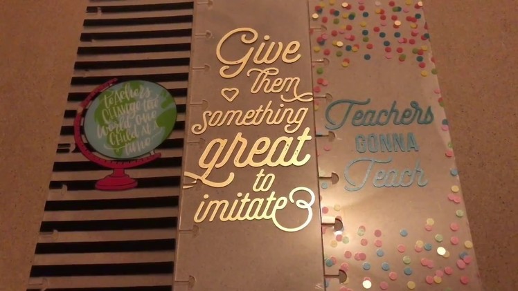 Setting Up My Teacher Happy Planner from Michaels