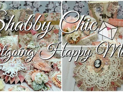 Shabby Chic Embellishments, Mini Album, Rosettes, Altered Egg Carton, Gift Bags