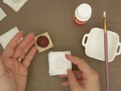 STAMP EMBOSSING WITH TISSUES