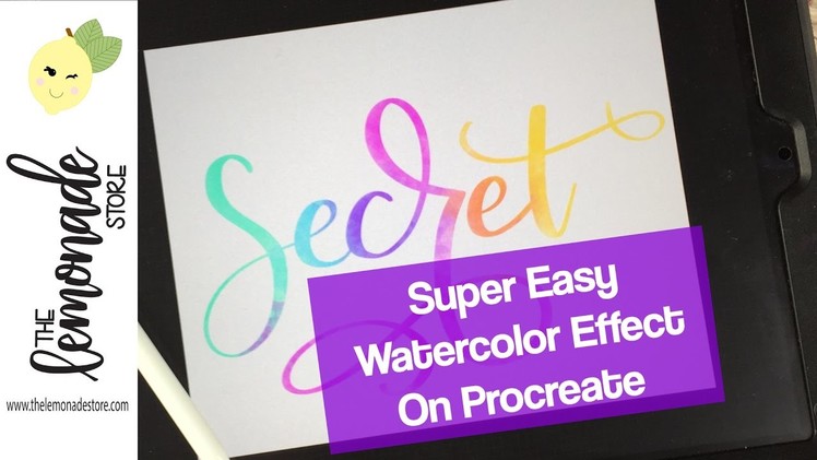 Super Easy Watercolor Effect on Procreate App