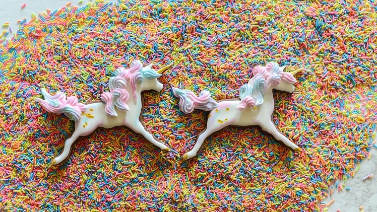 Unicorn Sugar Cookies Tutorial Video