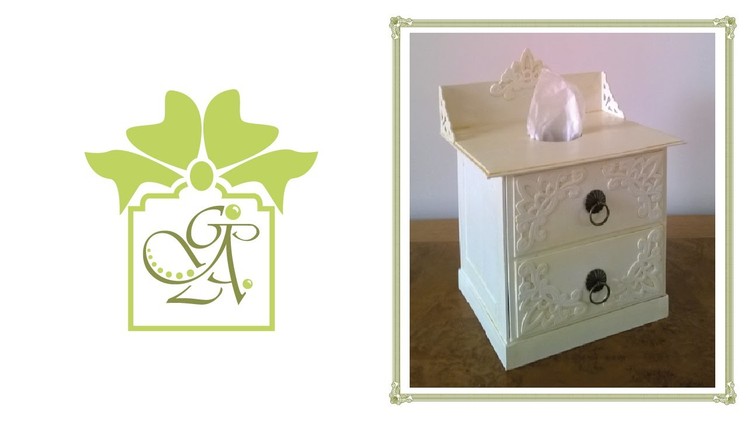 Vintage Victorian Chest Style Painted Tissue Box Container © (Gift Ideas Tutorial)