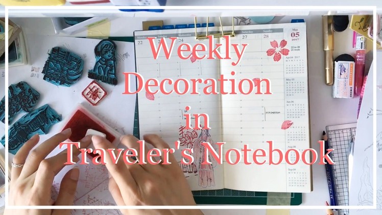 Weekly Planner Insert Decoration in Traveler's Notebook